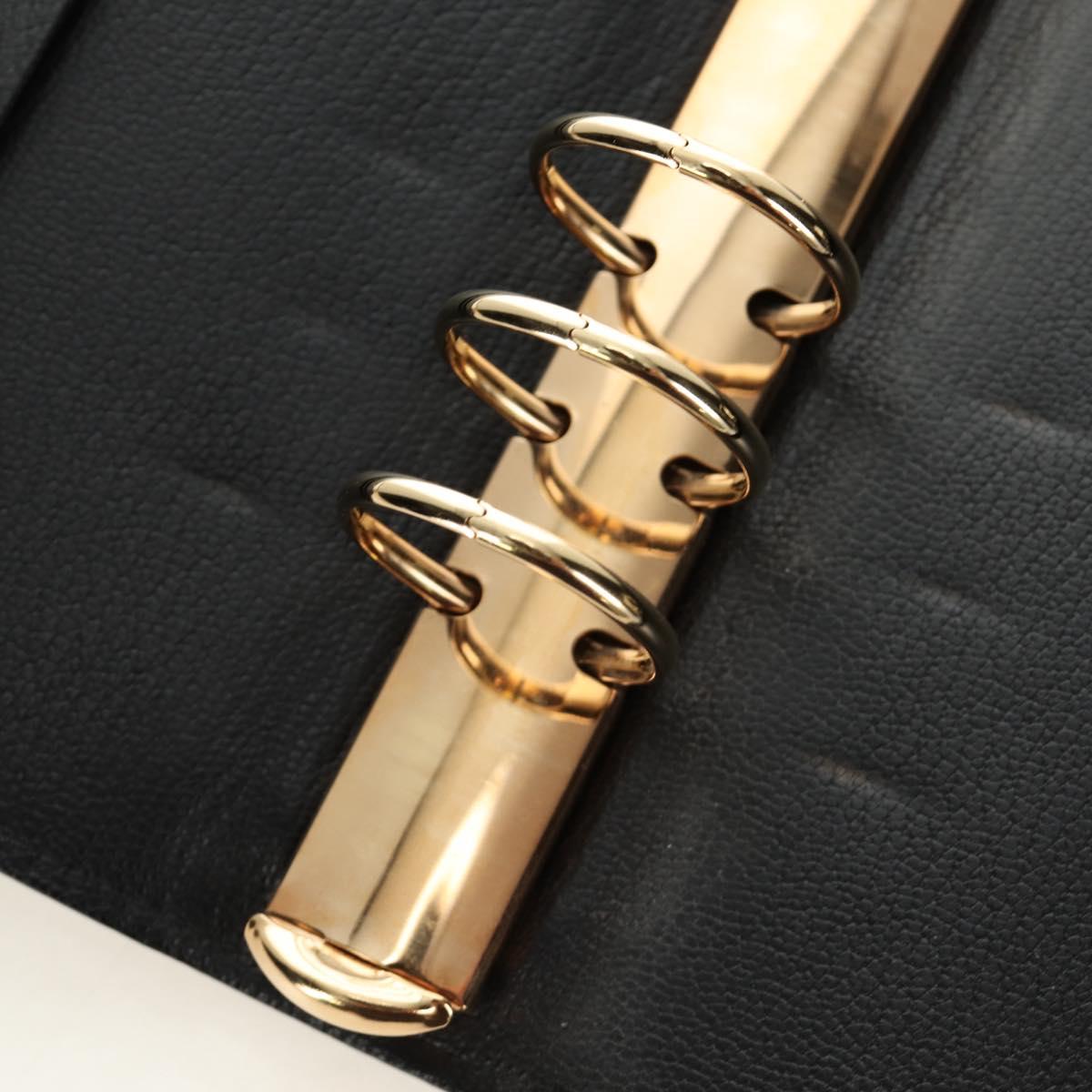 LOUIS VUITTON Nomad Agenda GM Day Planner Cover Black R20477 LV Auth 184586V