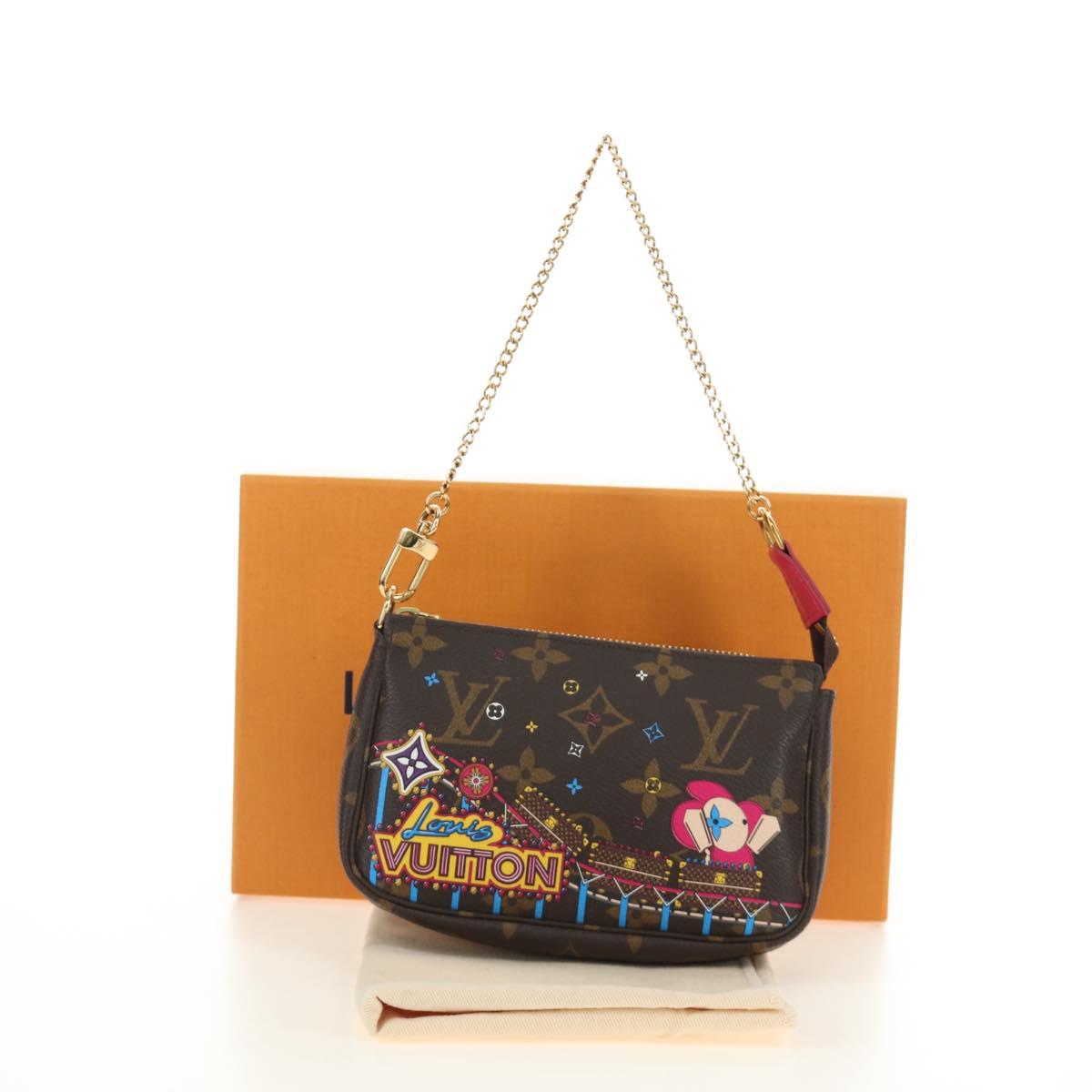 LOUIS VUITTON Monogram Vivienne Mini Pochette Accessoires M69752 Auth 184588SAM