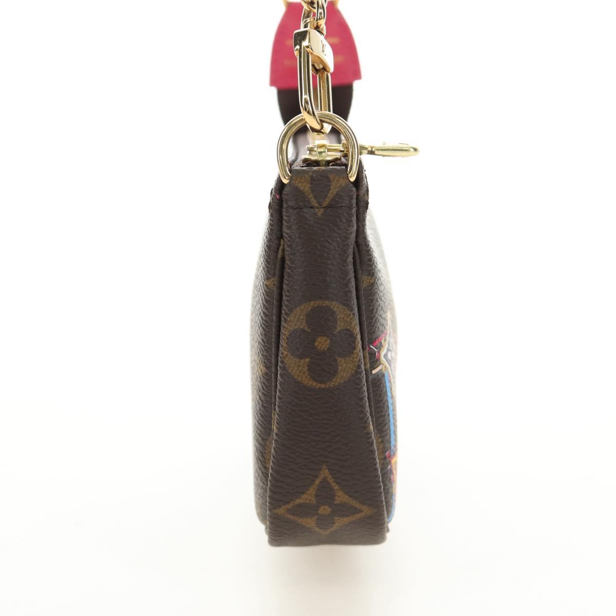 LOUIS VUITTON Monogram Vivienne Mini Pochette Accessoires M69752 Auth 184588SAM