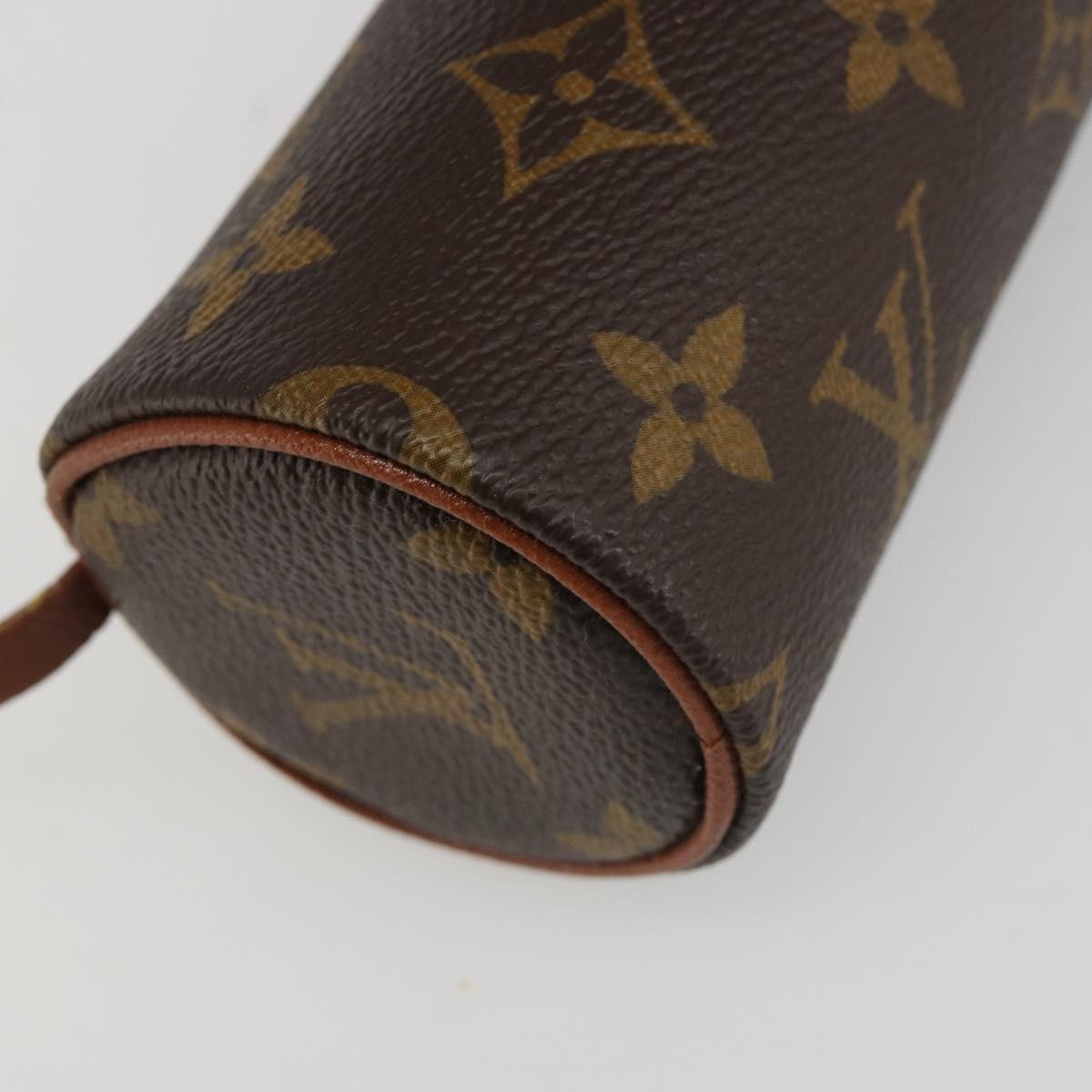 LOUIS VUITTON Monogram Papillon Pouch LV Auth 184595