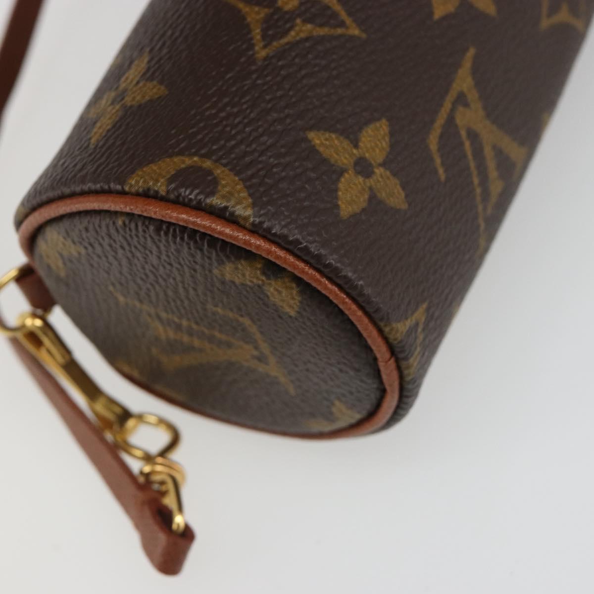 LOUIS VUITTON Monogram Papillon Pouch LV Auth 184595