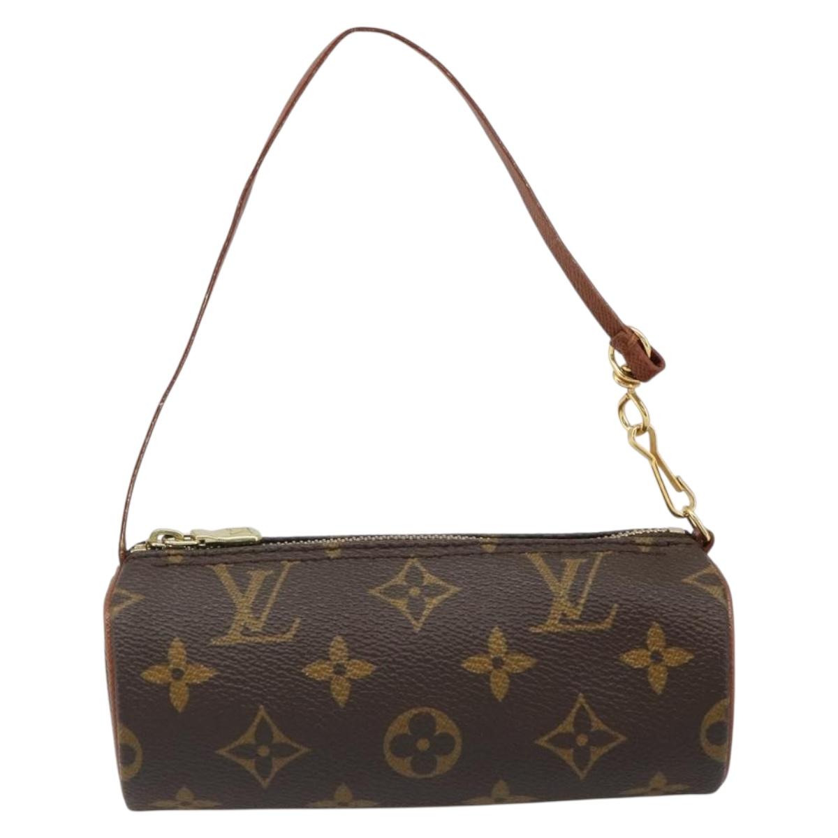 LOUIS VUITTON Monogram Papillon Pouch LV Auth 184595