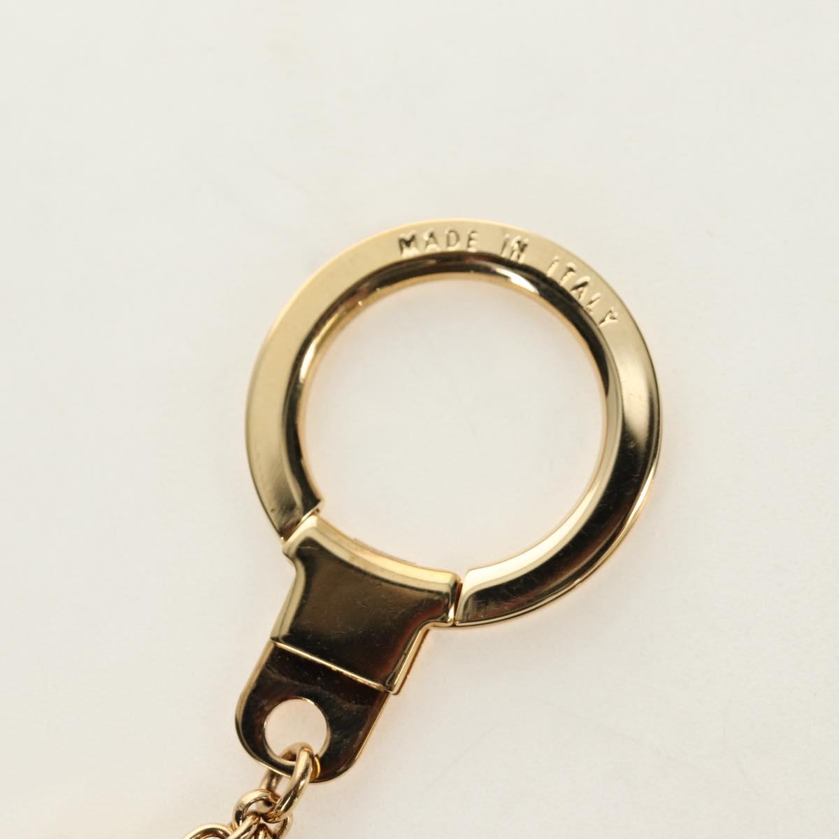 LOUIS VUITTON Porte Cles Pastille Key Holder metal Gold M65381 LV Auth 184599V