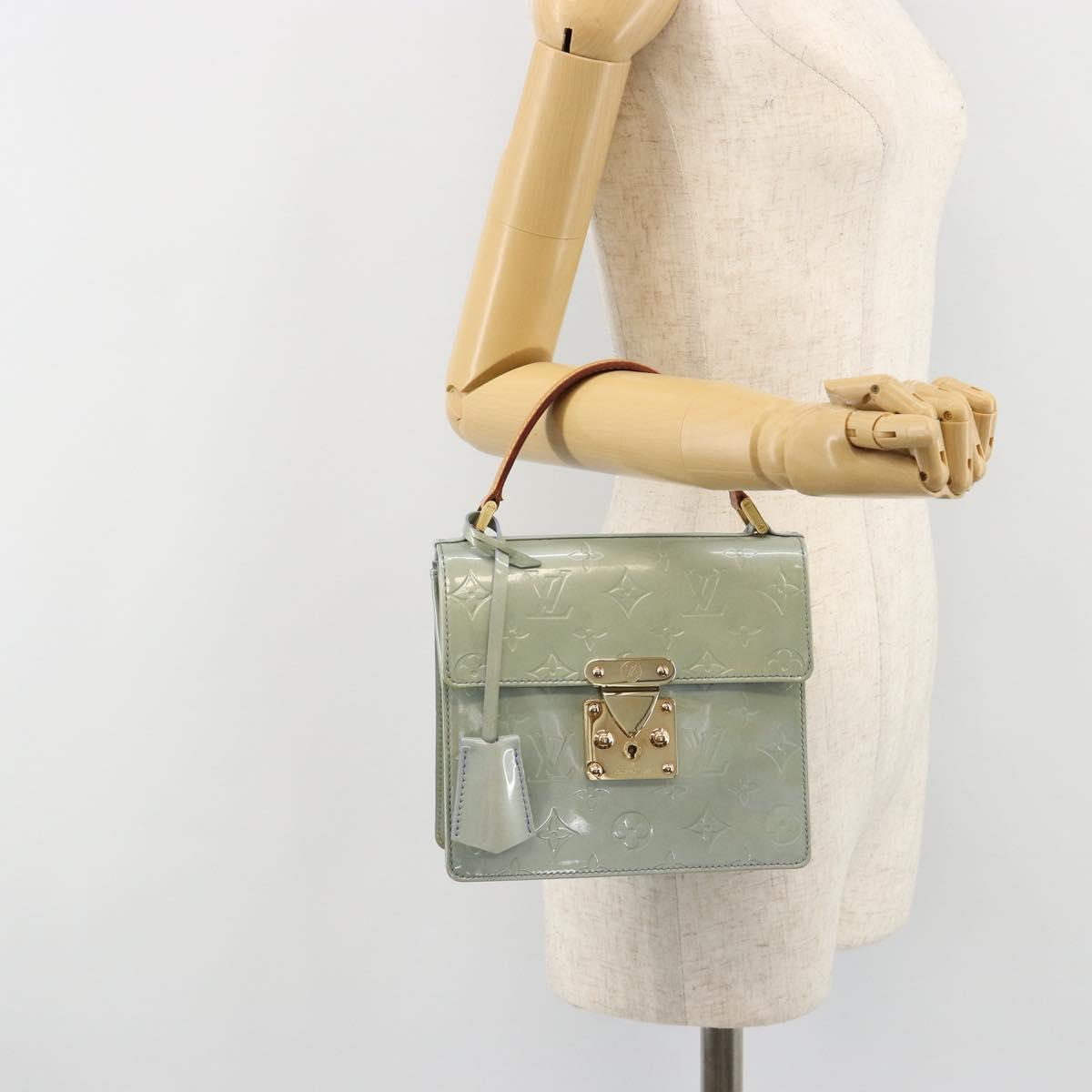LOUIS VUITTON Monogram Vernis Spring Street Hand Bag Lavande M91216 Auth 184612A