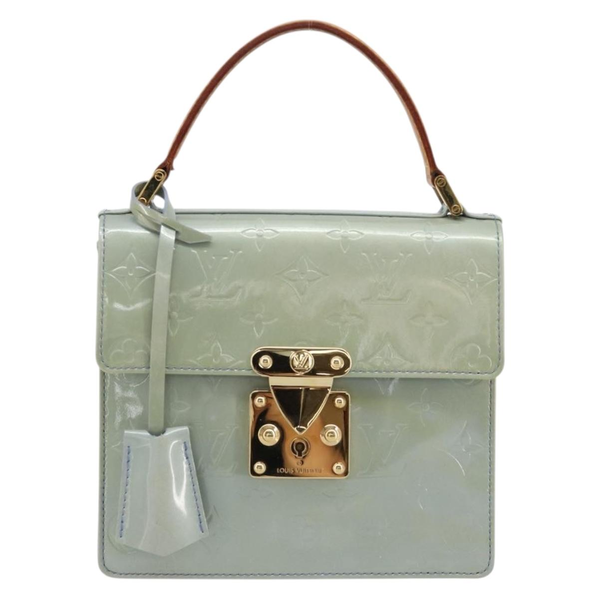 LOUIS VUITTON Monogram Vernis Spring Street Hand Bag Lavande M91216 Auth 184612A