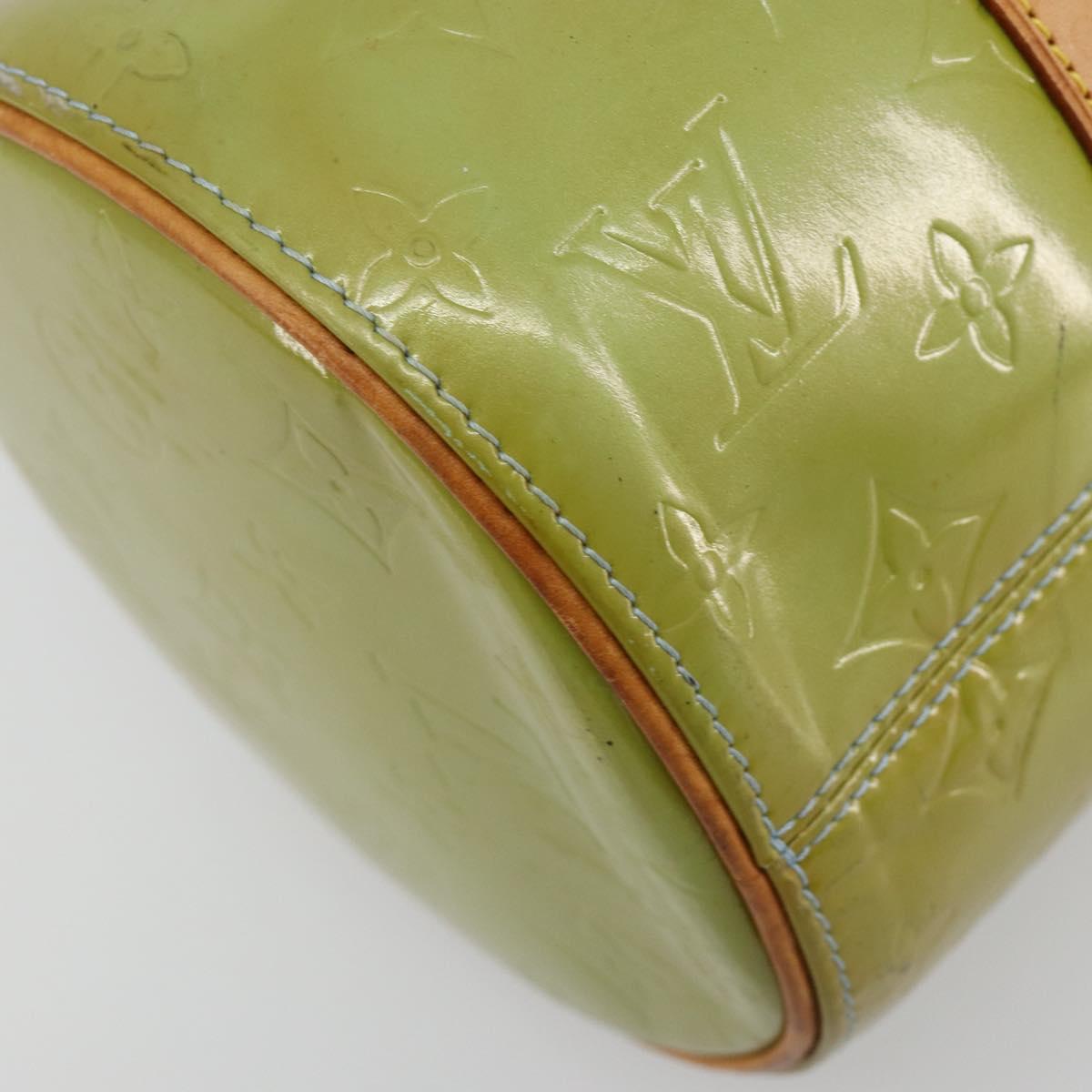 LOUIS VUITTON Monogram Vernis Bedford Hand Bag Baby Blue M91007 LV Auth 184613