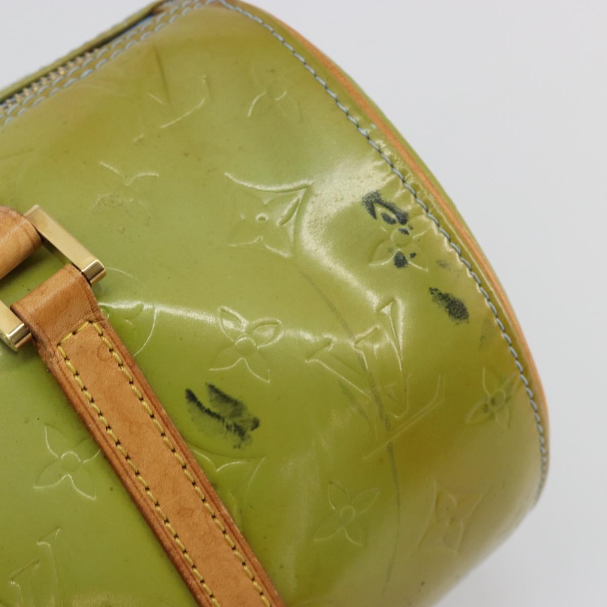 LOUIS VUITTON Monogram Vernis Bedford Hand Bag Baby Blue M91007 LV Auth 184613