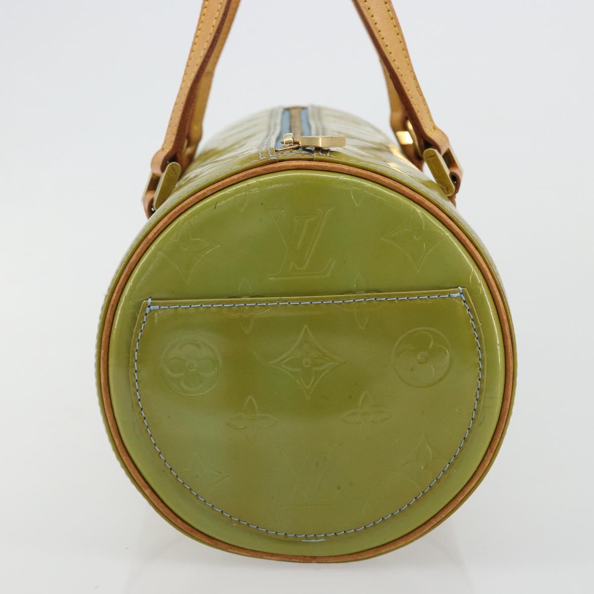 LOUIS VUITTON Monogram Vernis Bedford Hand Bag Baby Blue M91007 LV Auth 184613
