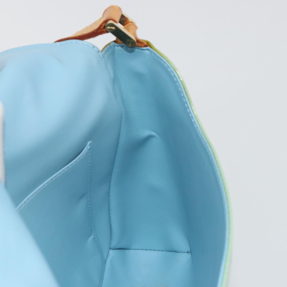 LOUIS VUITTON Monogram Vernis Thompson Street Bag Baby Blue M91009 Auth 184614