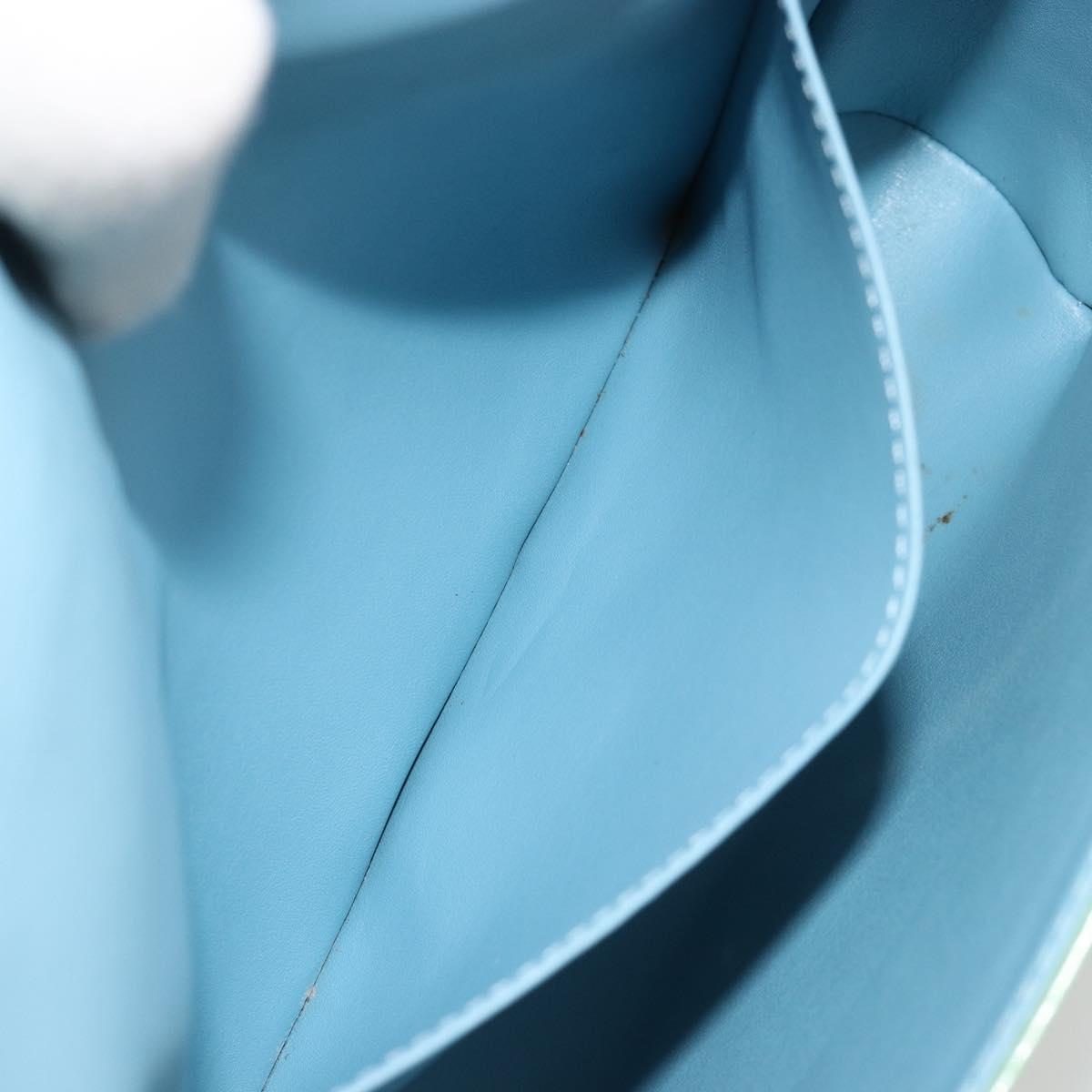 LOUIS VUITTON Monogram Vernis Thompson Street Bag Baby Blue M91009 Auth 184614