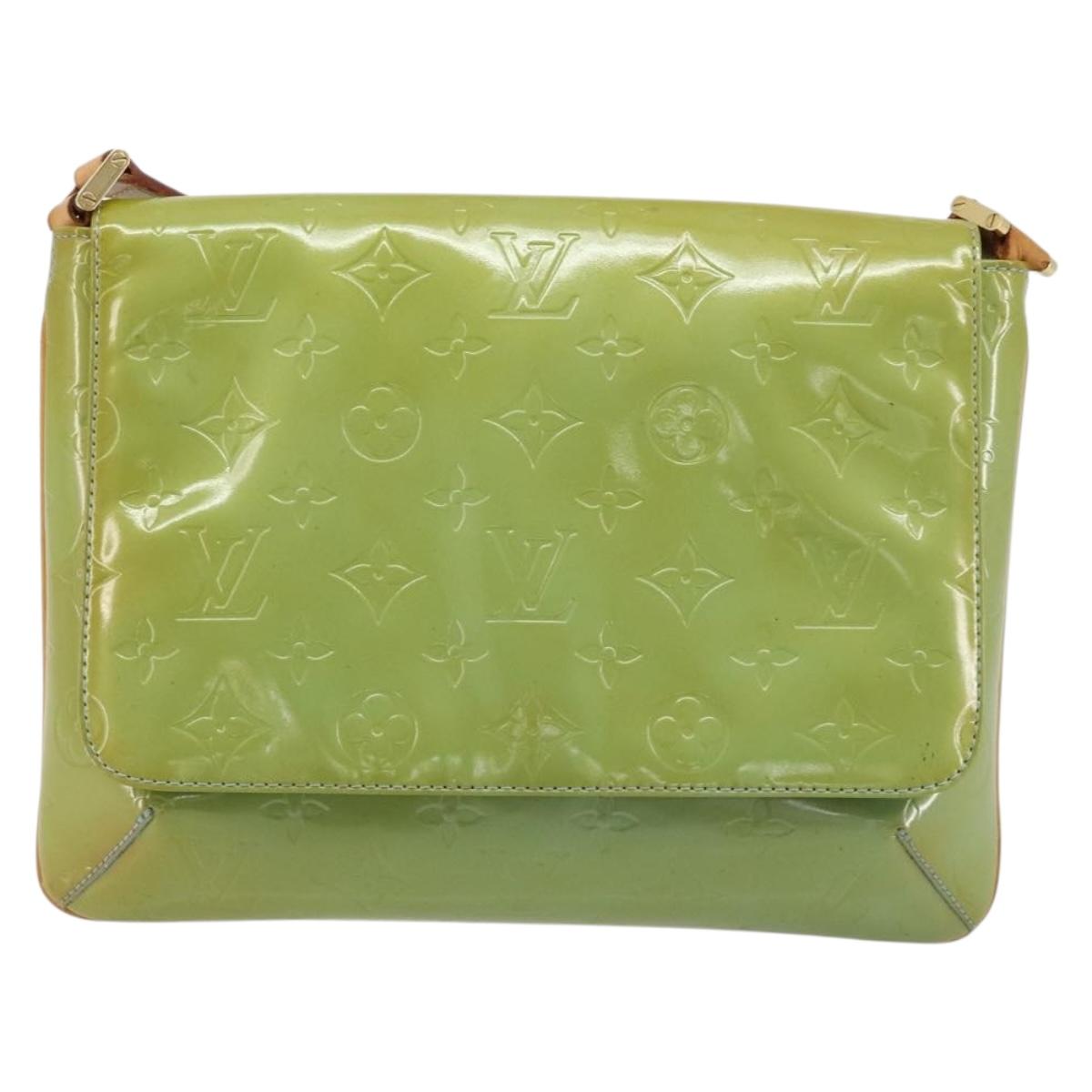 LOUIS VUITTON Monogram Vernis Thompson Street Bag Baby Blue M91009 Auth 184614