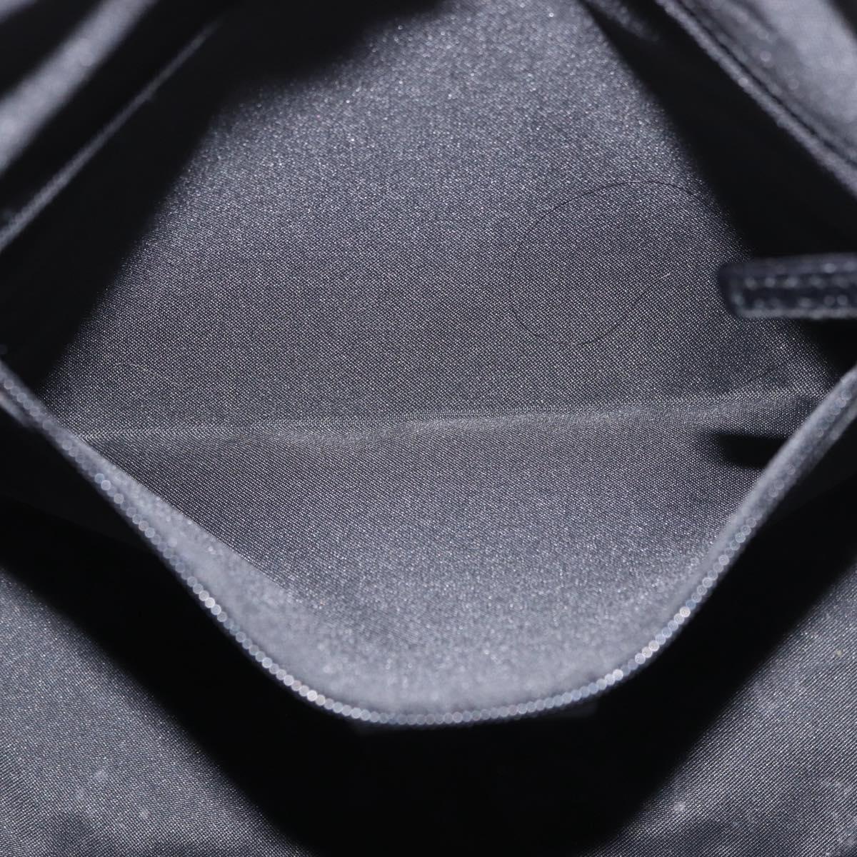 GUCCI GG Canvas Shoulder Bag Black Silver 001 3766 2123 Auth 184615
