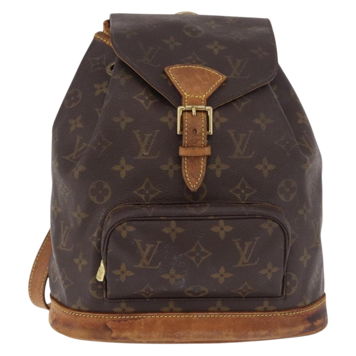 LOUIS VUITTON Monogram Montsouris MM Backpack M51136 LV Auth 184620