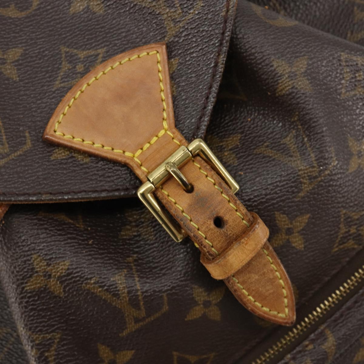 LOUIS VUITTON Monogram Montsouris MM Backpack M51136 LV Auth 184621