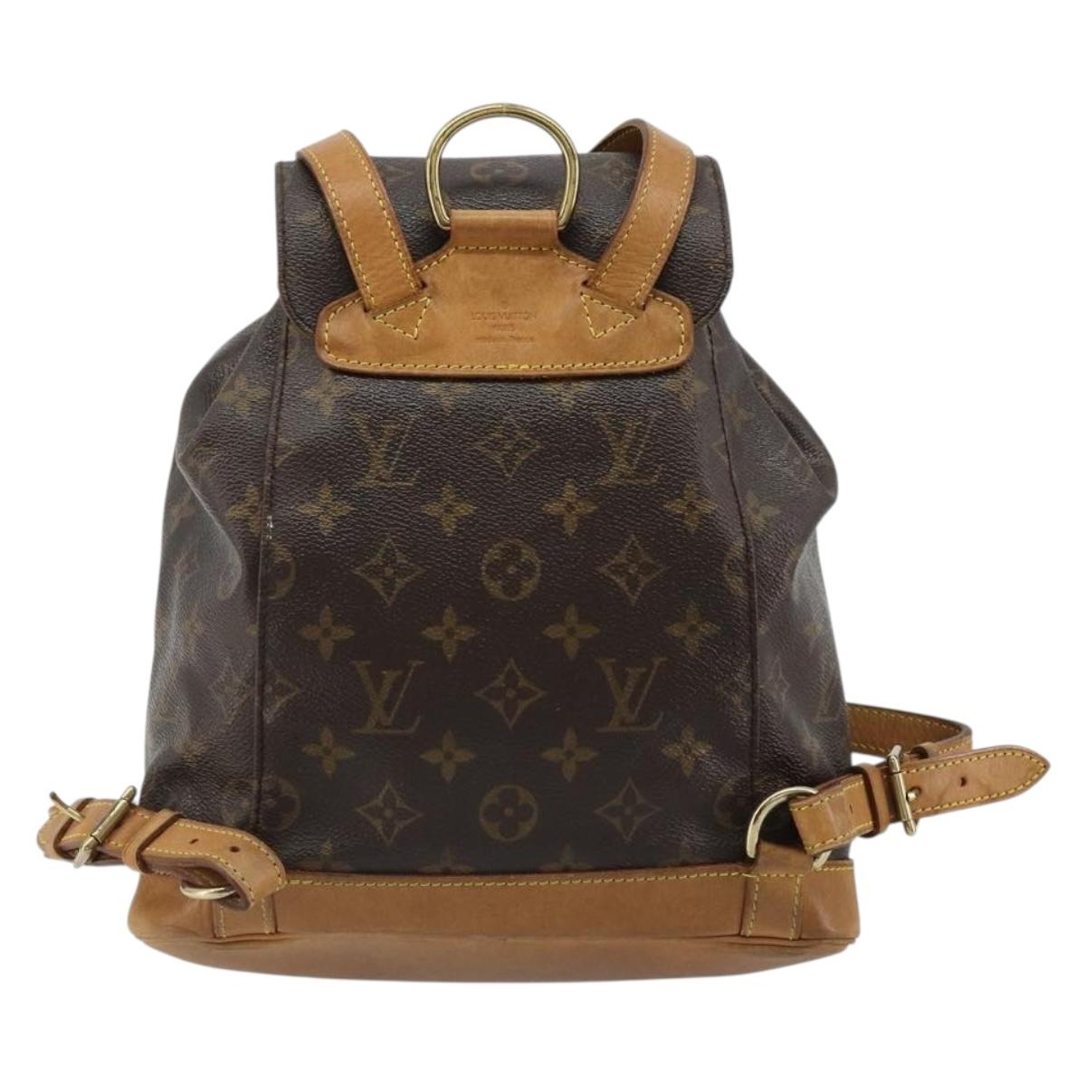 LOUIS VUITTON Monogram Montsouris MM Backpack M51136 LV Auth 184621