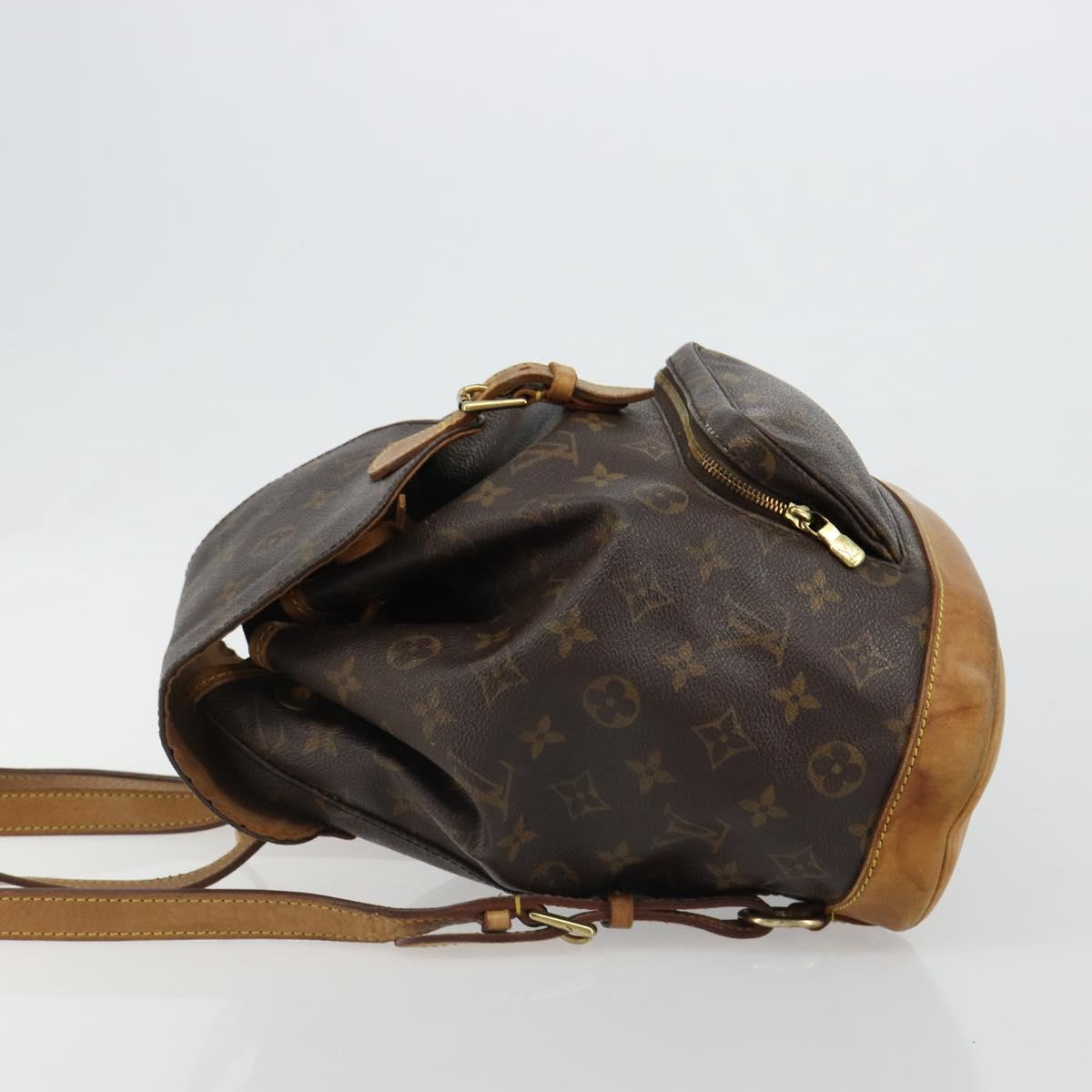LOUIS VUITTON Monogram Montsouris MM Backpack M51136 LV Auth 184621