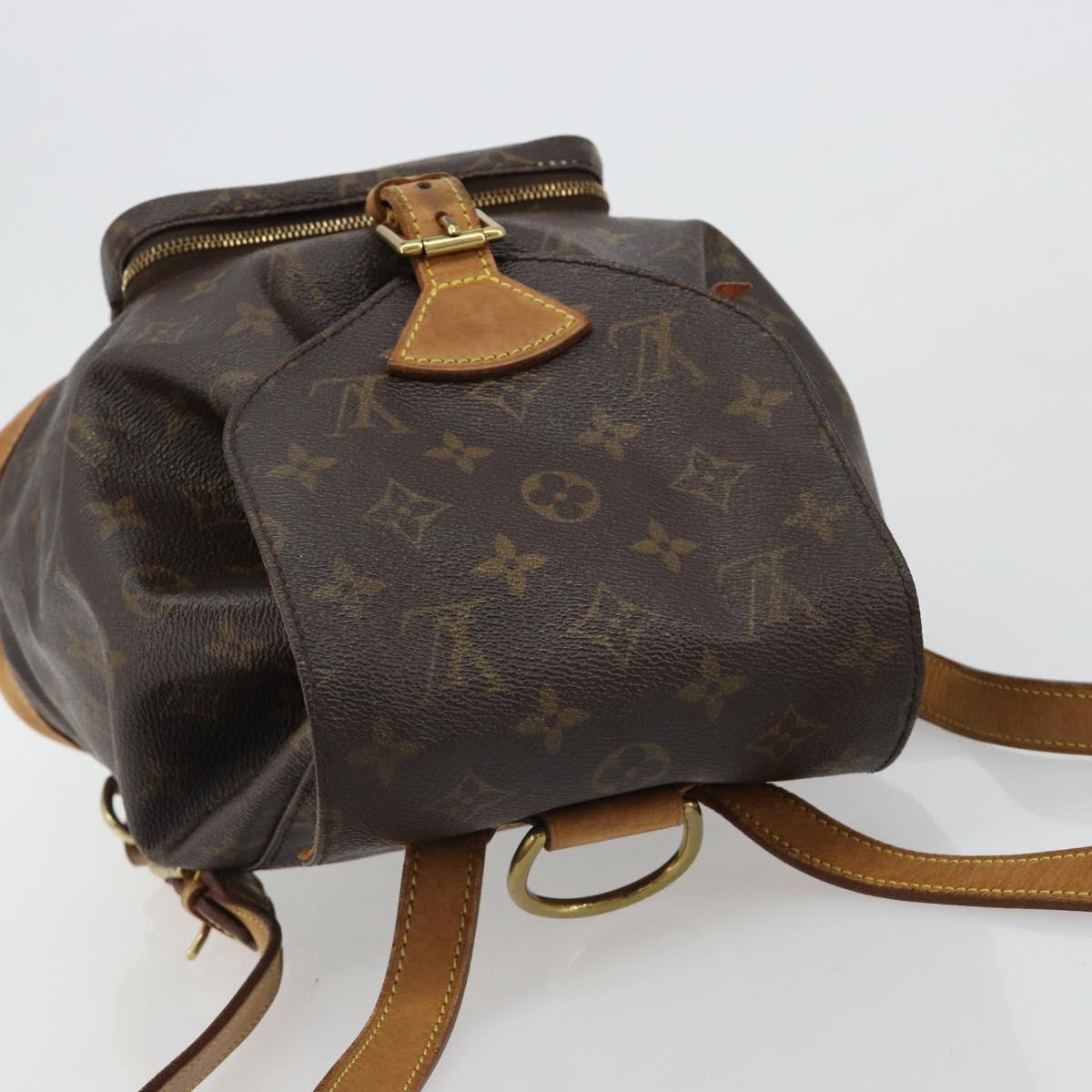 LOUIS VUITTON Monogram Montsouris MM Backpack M51136 LV Auth 184621