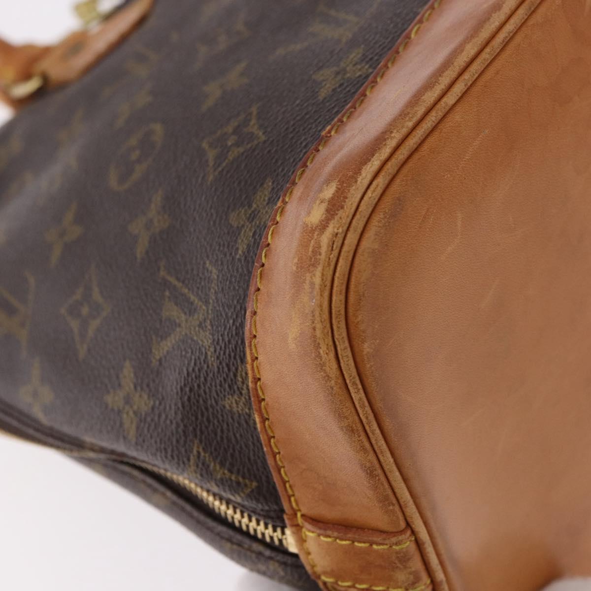 LOUIS VUITTON Monogram Alma Hand Bag M51130 LV Auth 184628