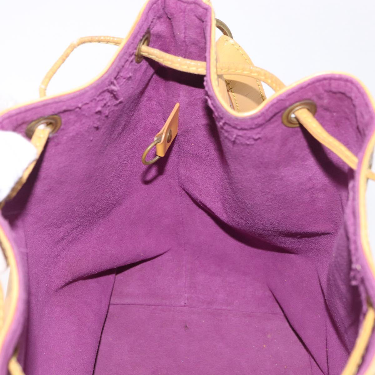 LOUIS VUITTON Epi Petit Noe Shoulder Bag Yellow M44109 LV Auth 184632