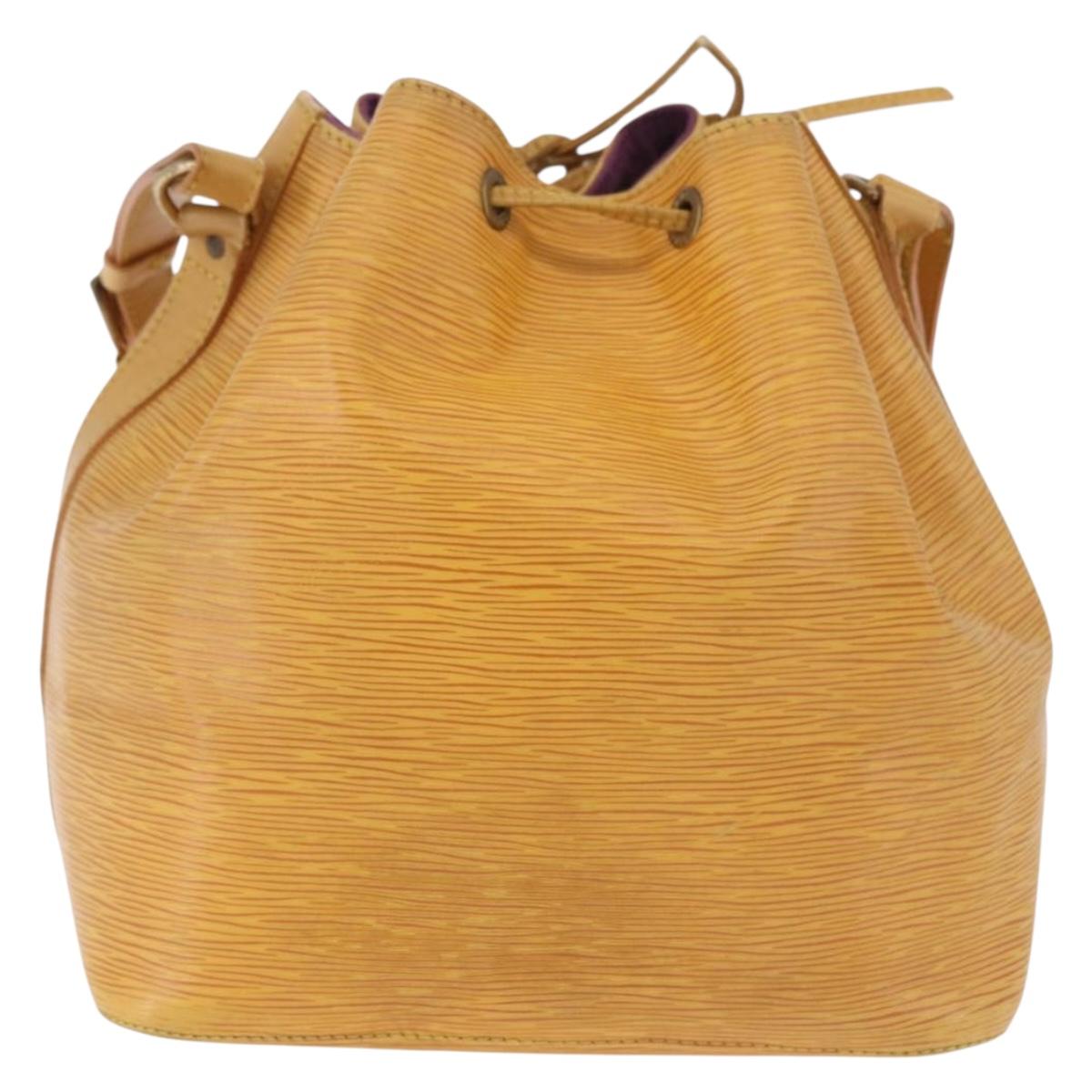 LOUIS VUITTON Epi Petit Noe Shoulder Bag Yellow M44109 LV Auth 184632