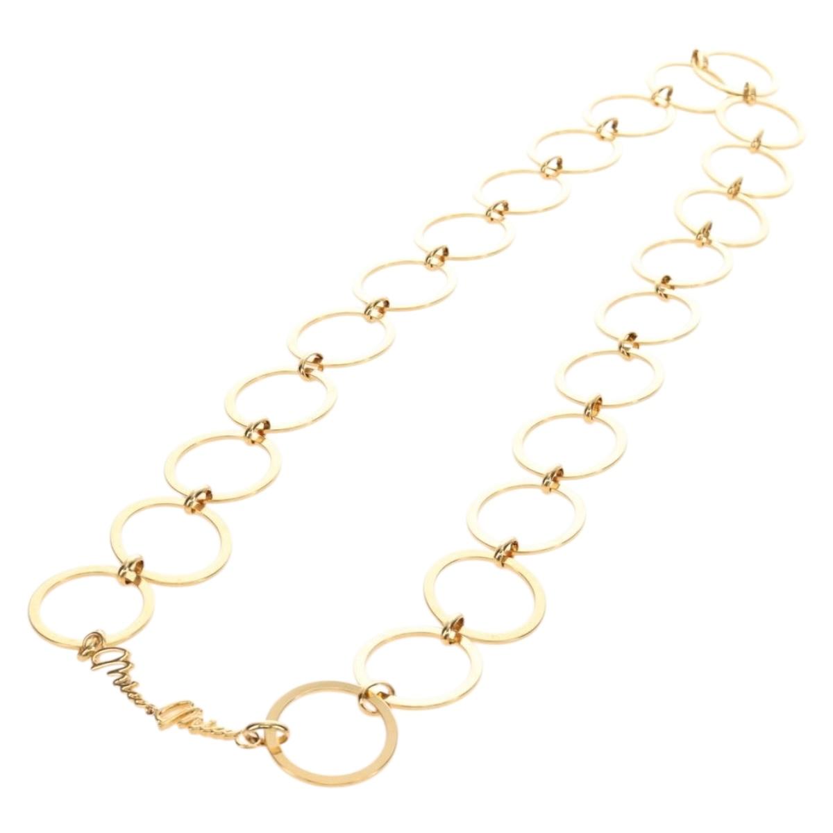 Miu Miu Necklace metal Gold Tone Auth 184634SAM