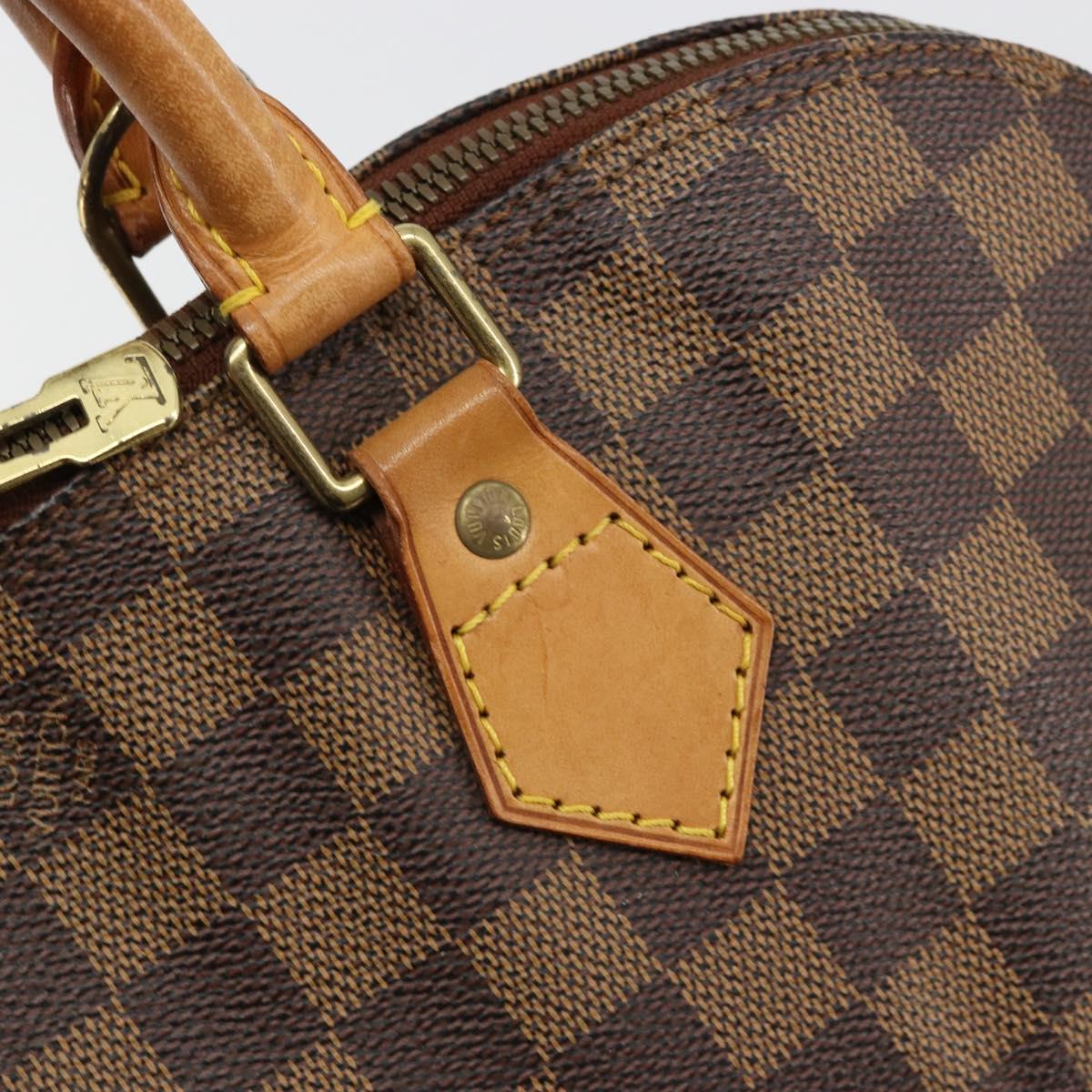 LOUIS VUITTON Damier Ebene Alma Hand Bag N51131 LV Auth 184636A