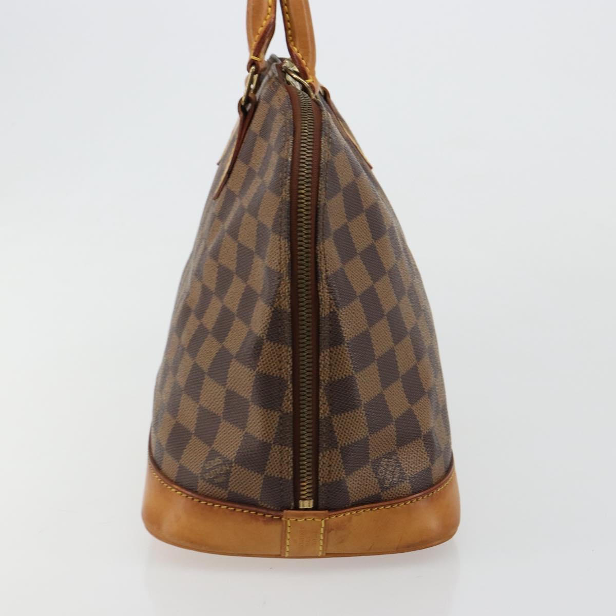 LOUIS VUITTON Damier Ebene Alma Hand Bag N51131 LV Auth 184636A
