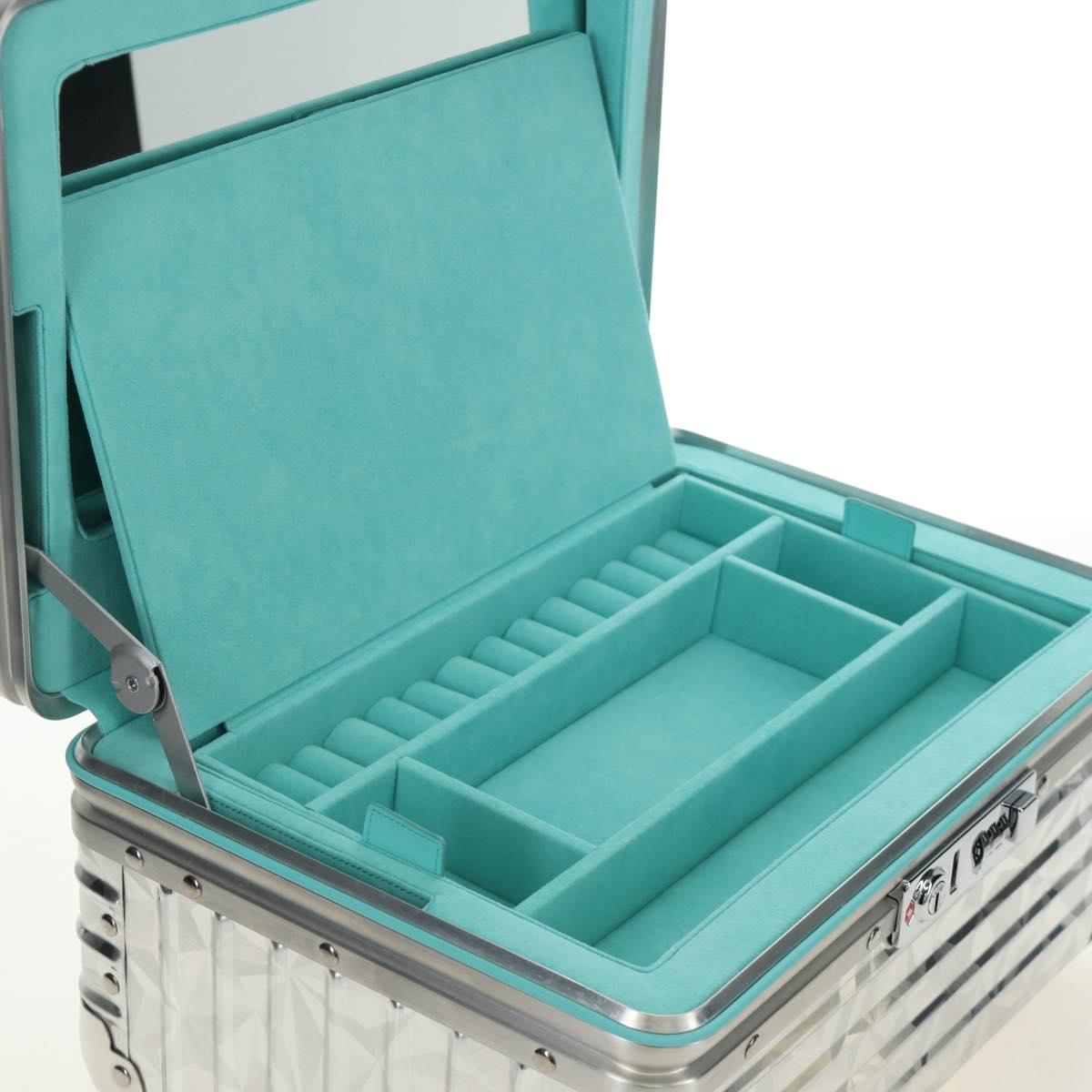 TIFFANY&Co. Rimowa Collaboration Jewelry Box metal Silver tone Auth 184639SM