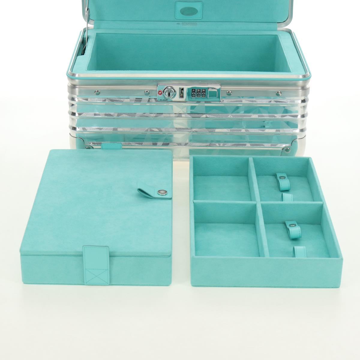 TIFFANY&Co. Rimowa Collaboration Jewelry Box metal Silver tone Auth 184639SM