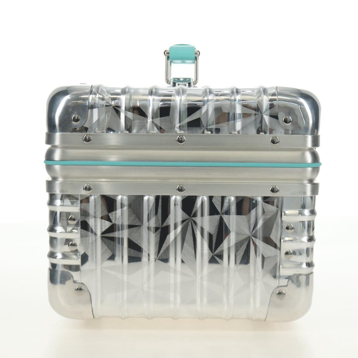 TIFFANY&Co. Rimowa Collaboration Jewelry Box metal Silver tone Auth 184639SM