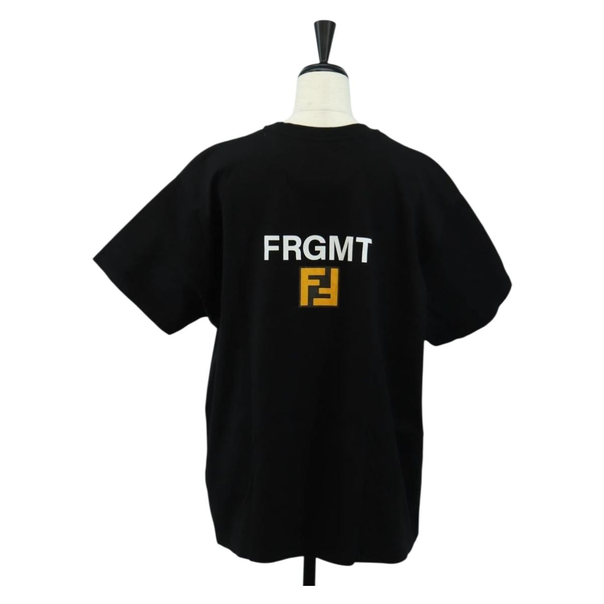 FENDI x FRGMT x POKÉMON Dragonite T Shirt Cotton M Black Auth 184640SM