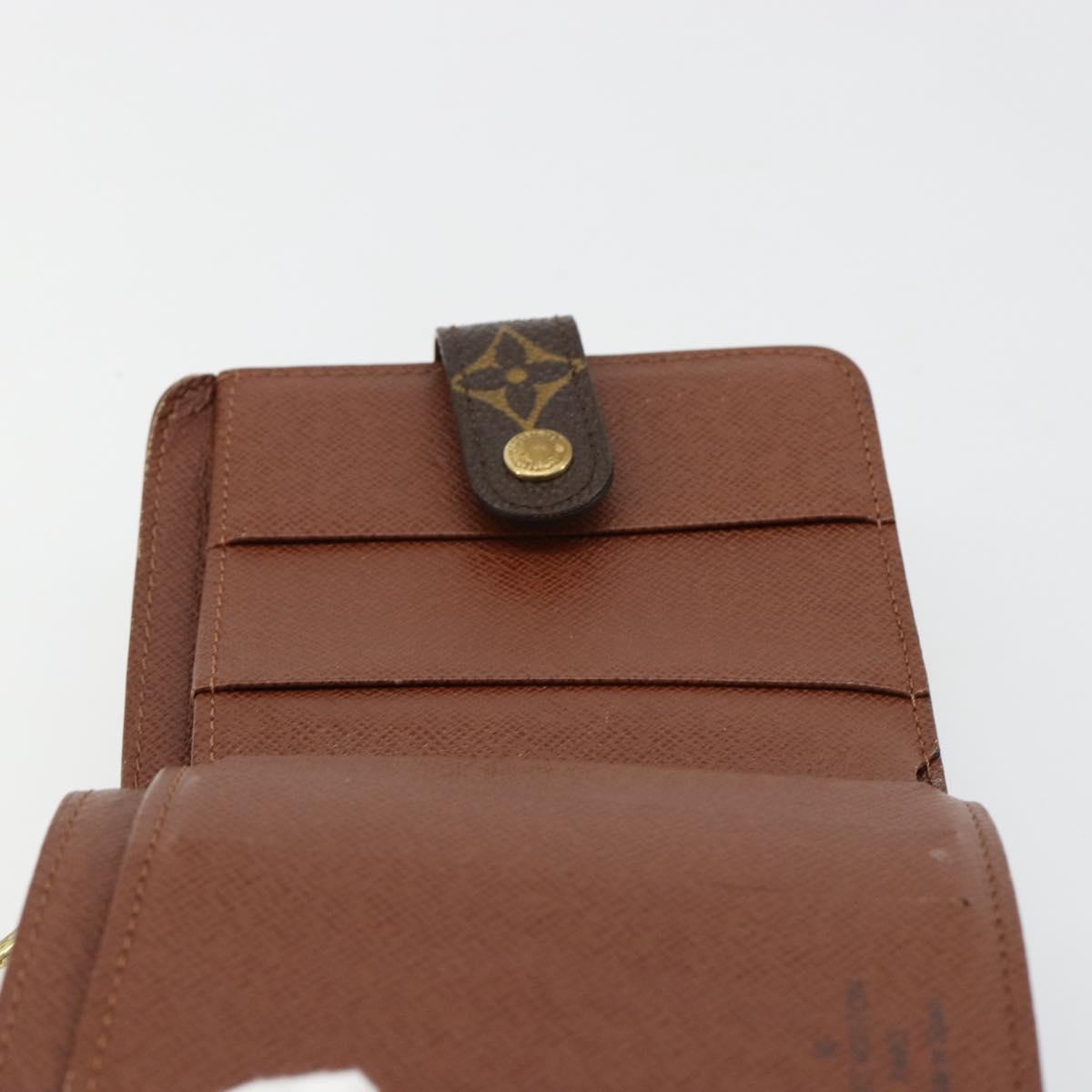 LOUIS VUITTON Monogram Compact Zip Wallet M61667 LV Auth 184642A