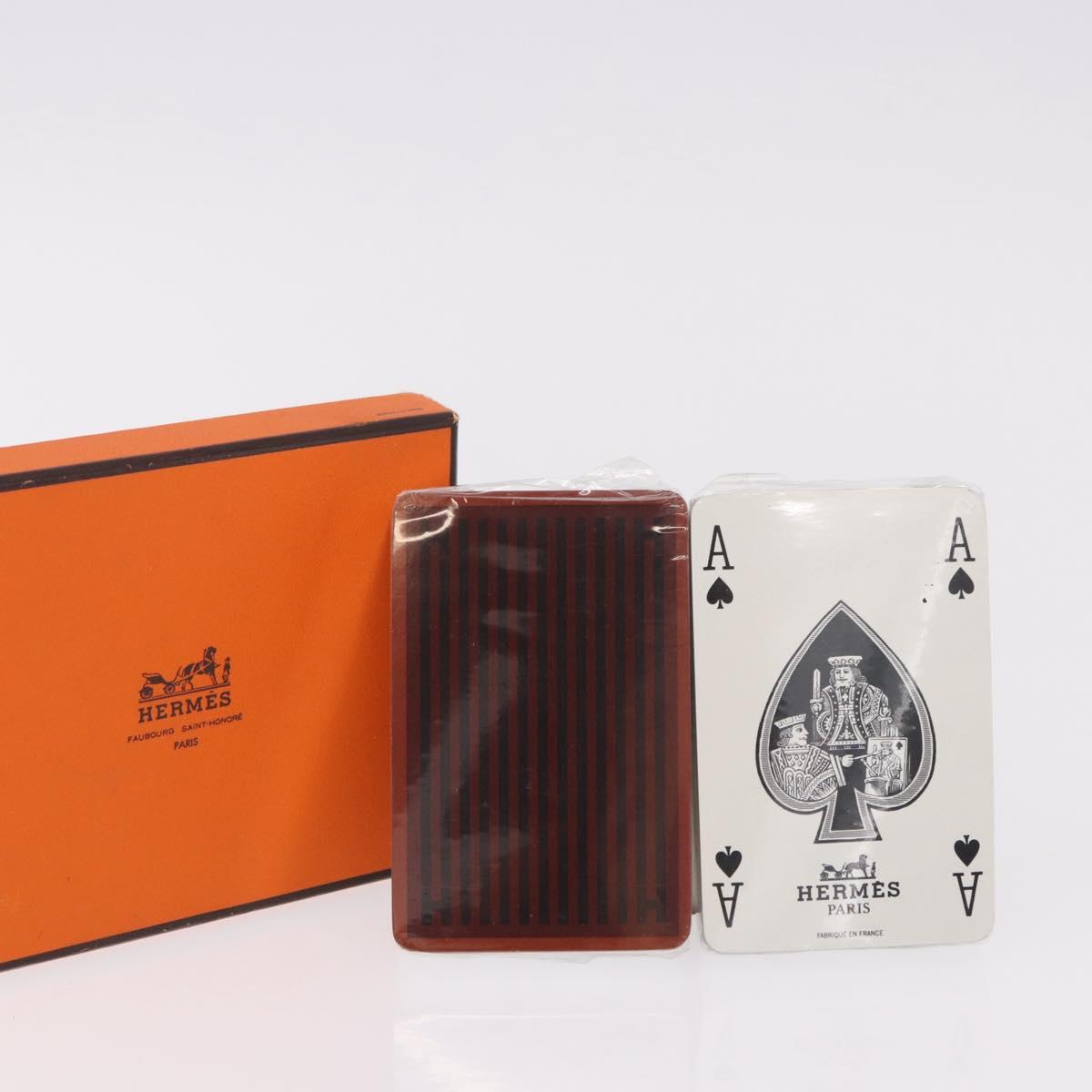 HERMES Playing Cards Red Blue Auth 184643V