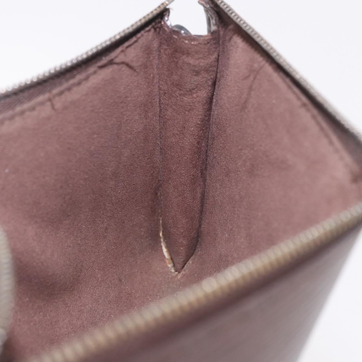 LOUIS VUITTON Epi Pochette Accessoires Pouch Mocha M5294D LV Auth 184652A