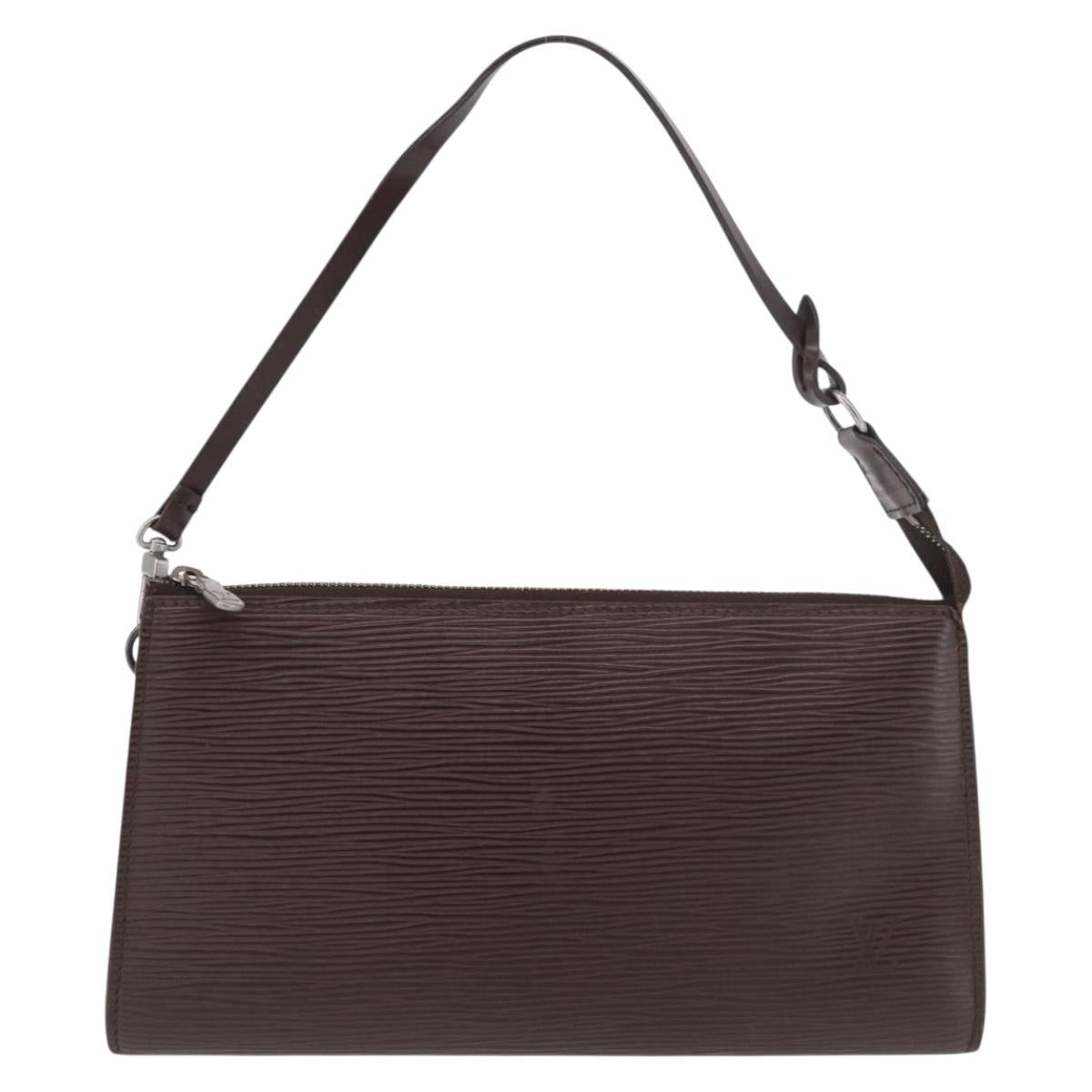 LOUIS VUITTON Epi Pochette Accessoires Pouch Mocha M5294D LV Auth 184652A