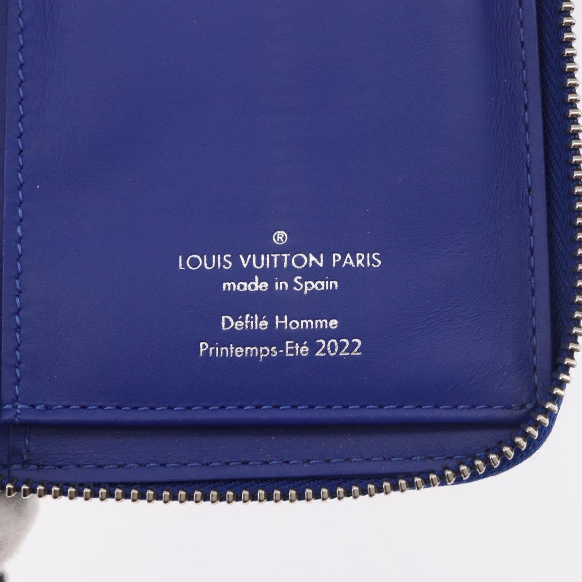 LOUIS VUITTON Taurillon Illusion Zippy Wallet Vertical M81243 LV Auth 184653M