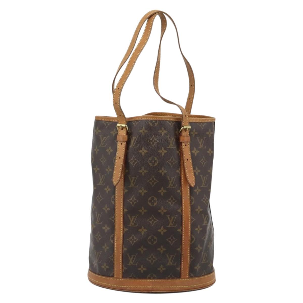 LOUIS VUITTON Monogram Bucket GM Shoulder Bag M42236 LV Auth 184662