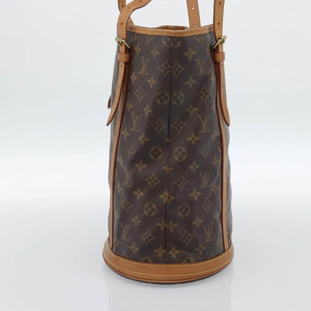 LOUIS VUITTON Monogram Bucket GM Shoulder Bag M42236 LV Auth 184662