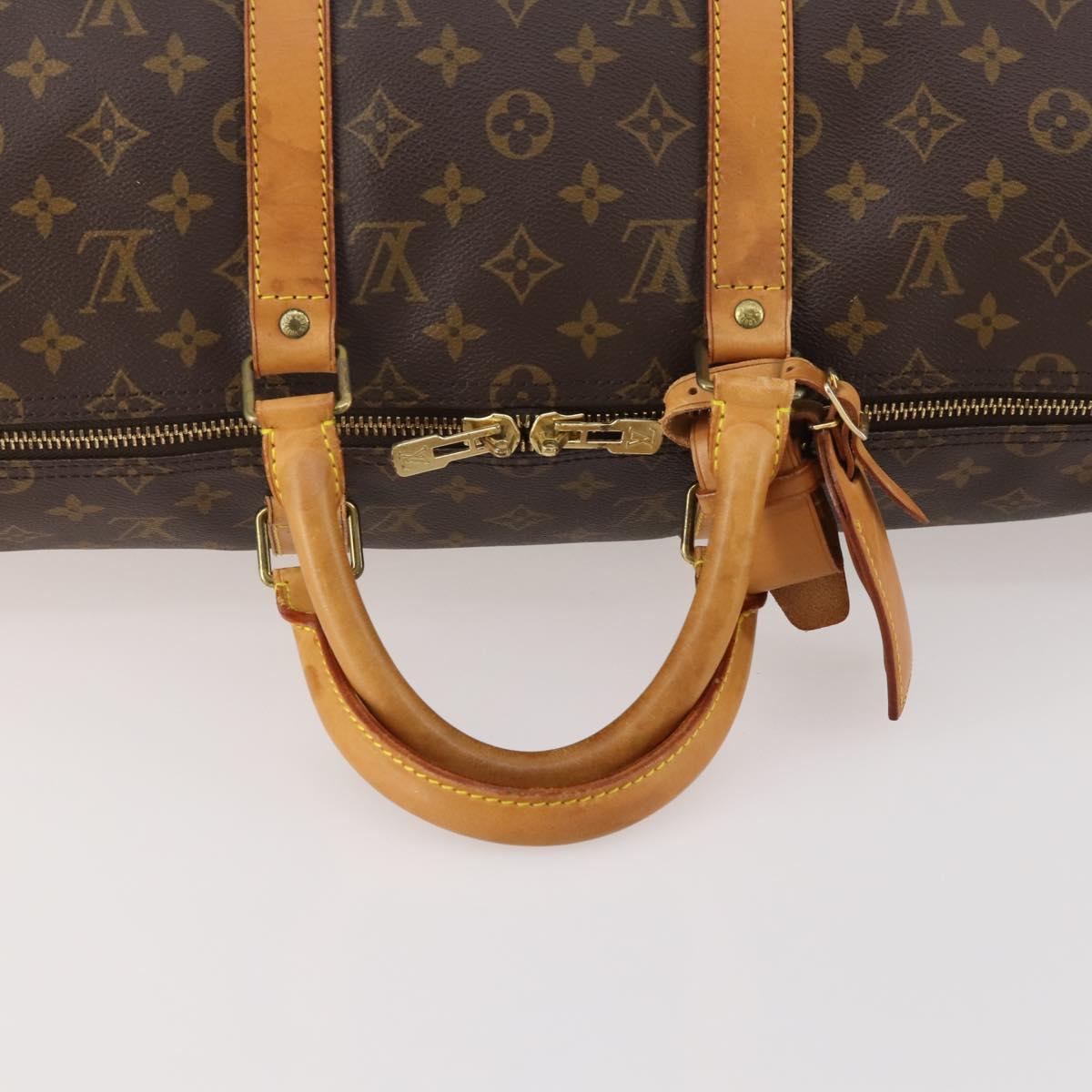 LOUIS VUITTON Monogram Keepall 50 Boston Bag M41426 LV Auth 184666A