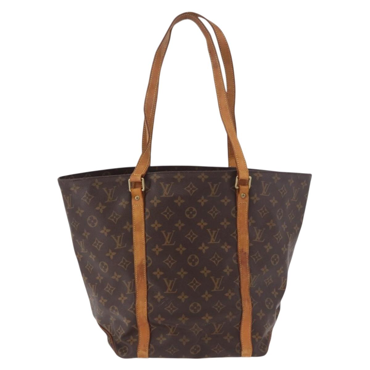 LOUIS VUITTON Monogram Sac Shopping Tote Bag M51108 LV Auth 184667