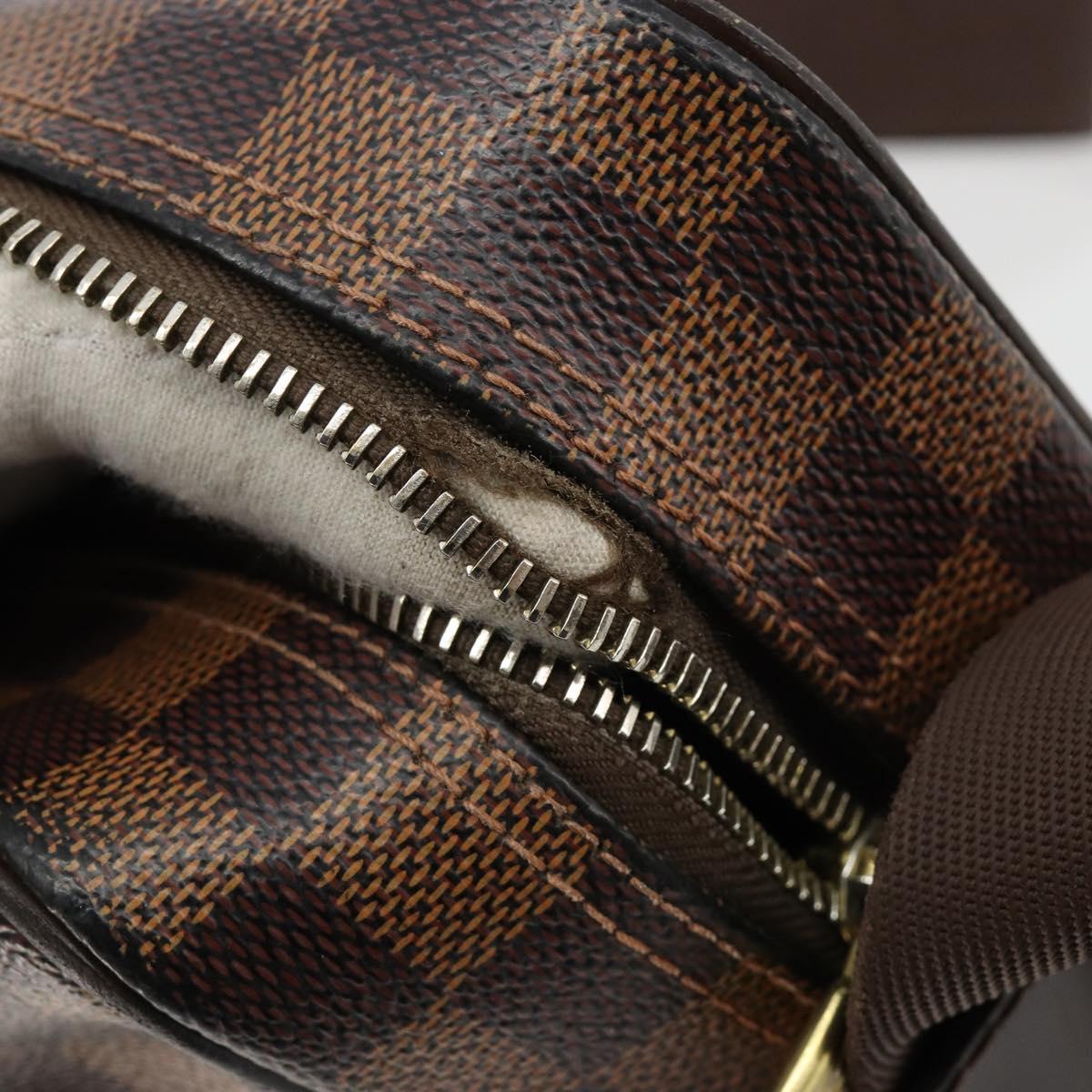 LOUIS VUITTON Damier Ebene Olaf PM Shoulder Bag N41442 LV Auth 184668