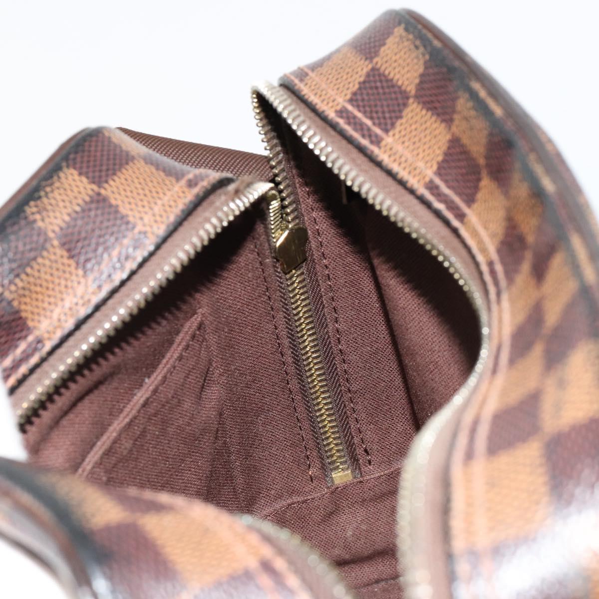 LOUIS VUITTON Damier Ebene Olaf PM Shoulder Bag N41442 LV Auth 184668