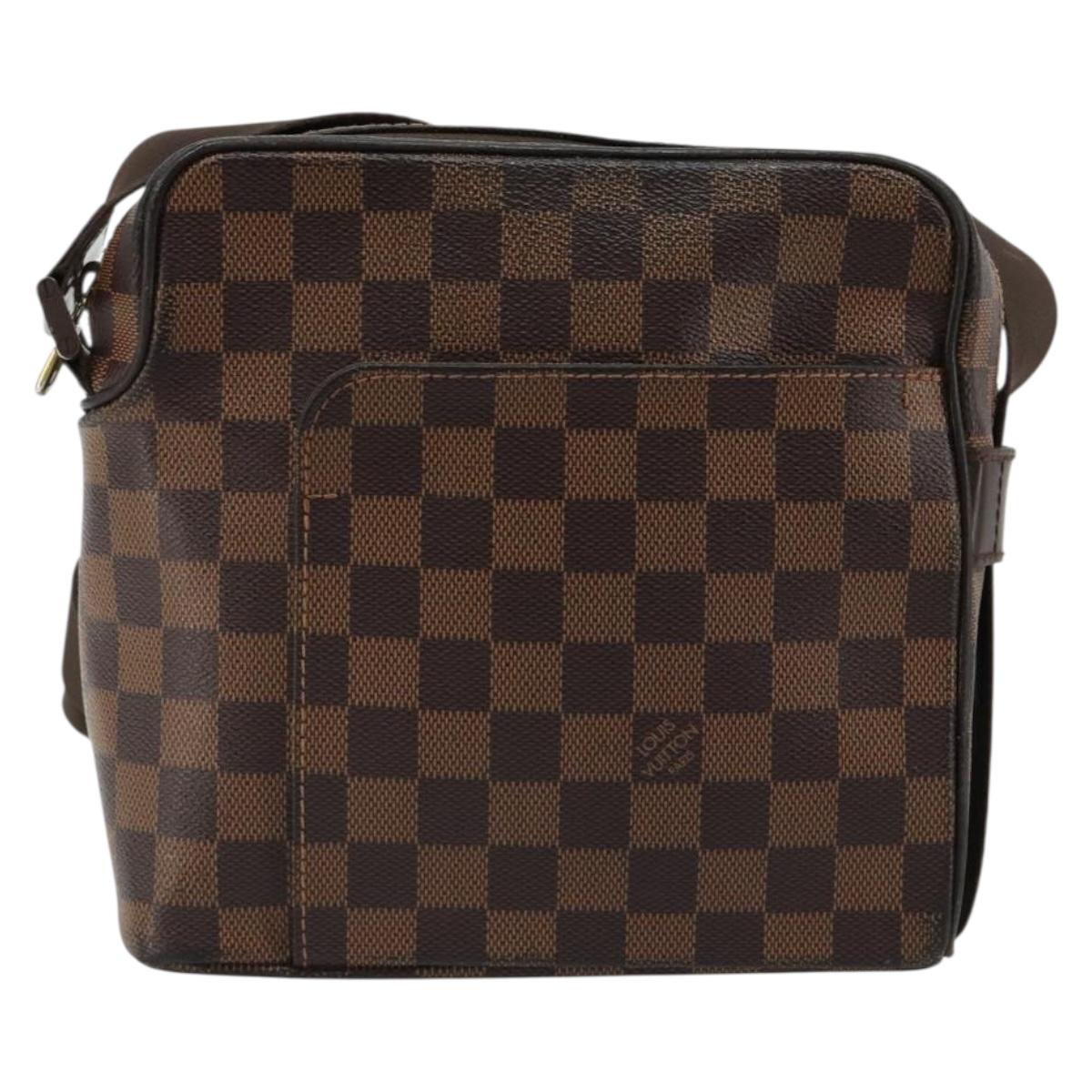 LOUIS VUITTON Damier Ebene Olaf PM Shoulder Bag N41442 LV Auth 184668