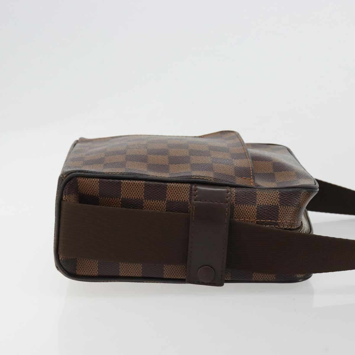 LOUIS VUITTON Damier Ebene Olaf PM Shoulder Bag N41442 LV Auth 184668