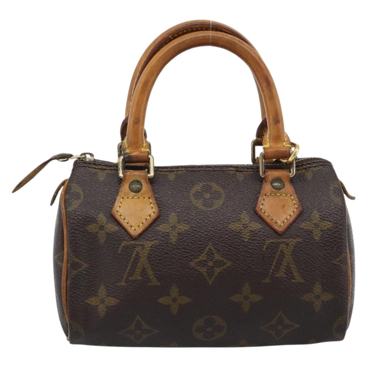 LOUIS VUITTON Monogram Mini Speedy Hand Bag M41534 LV Auth 184671