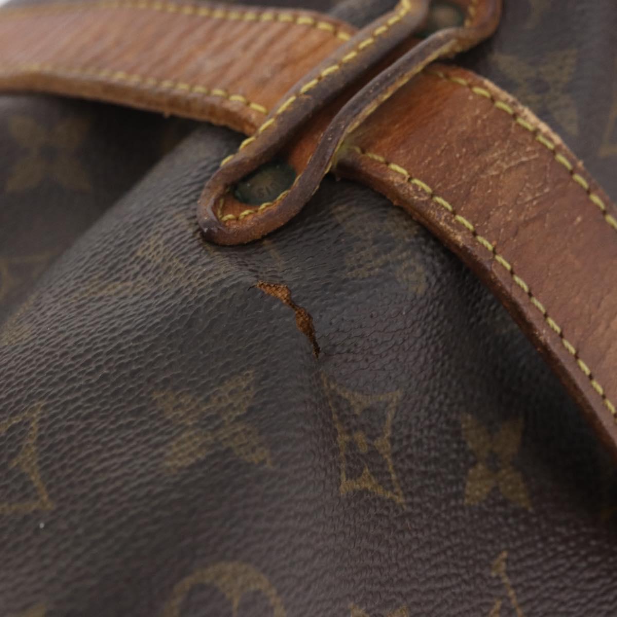 LOUIS VUITTON Monogram Saumur 35 Shoulder Bag M42254 LV Auth 184676