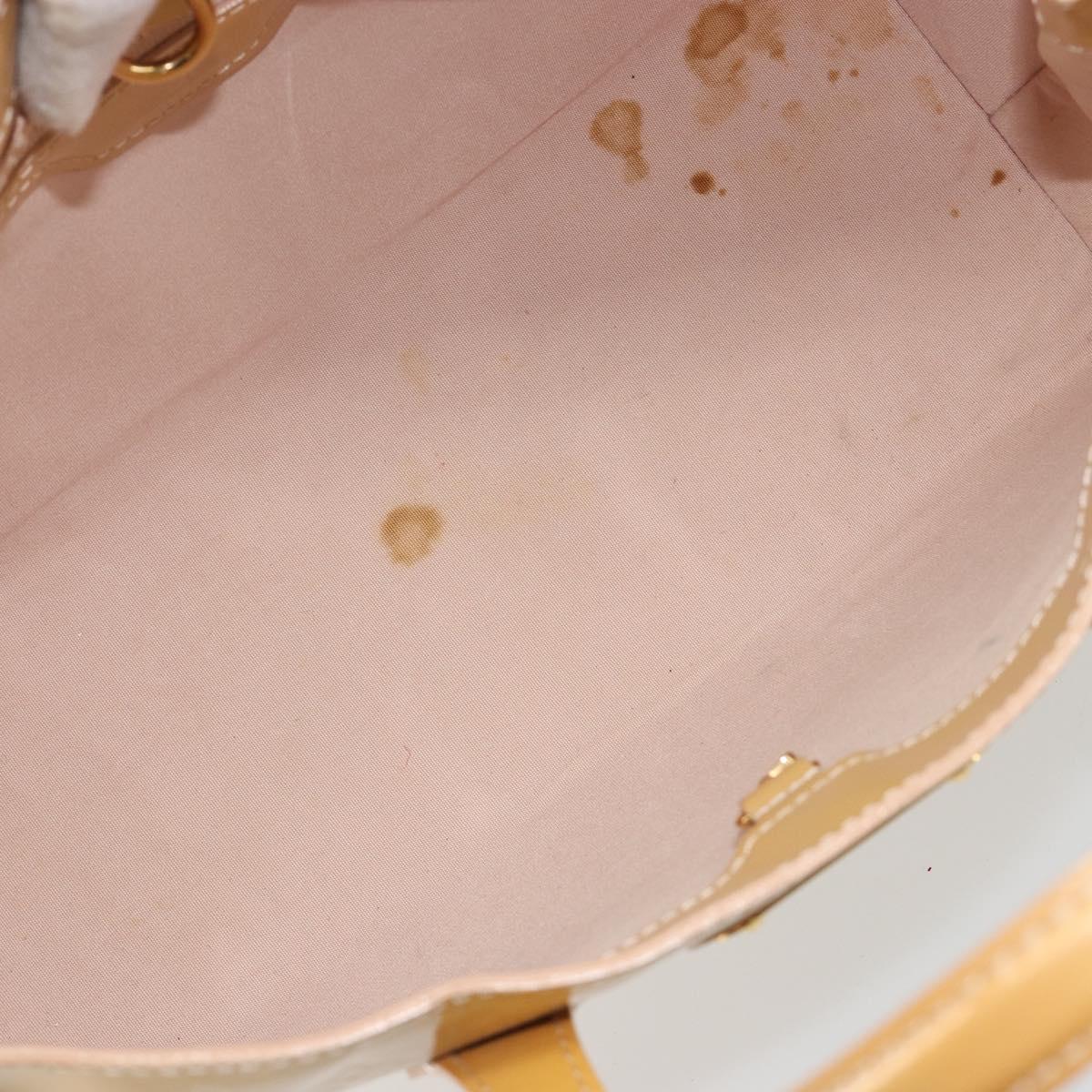 LOUIS VUITTON Vernis Wilshire PM Hand Bag Rose Flow Lantern M91642 Auth 184679