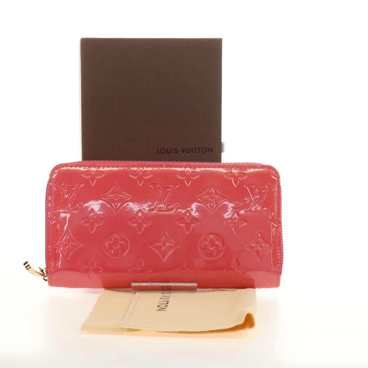 LOUIS VUITTON Vernis Zippy Wallet Wallet Fran Boise M9147F LV Auth 184680V