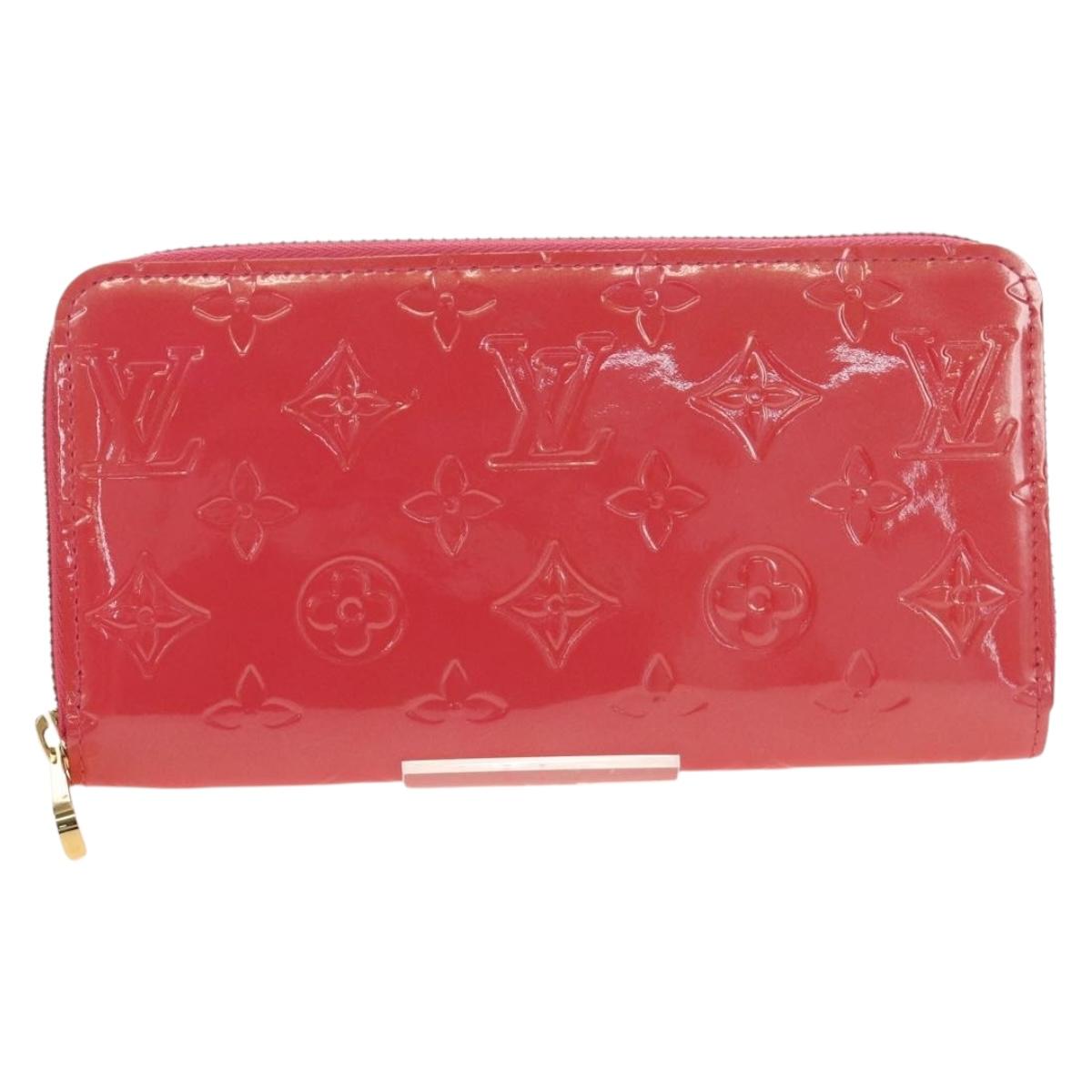 LOUIS VUITTON Vernis Zippy Wallet Wallet Fran Boise M9147F LV Auth 184680V