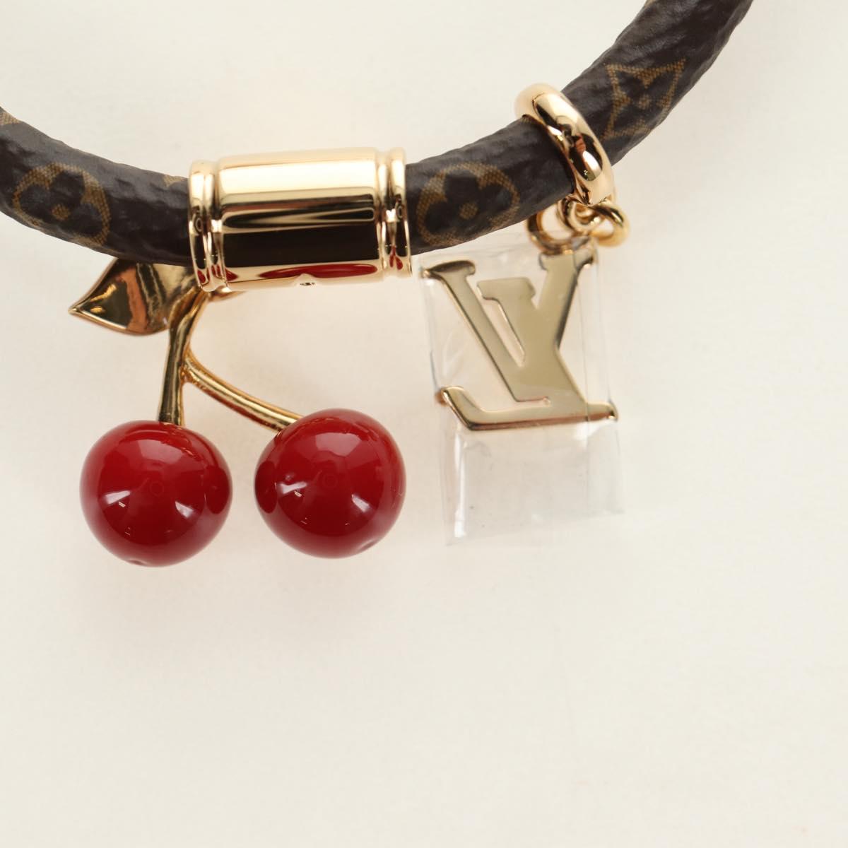 LOUIS VUITTON Monogram Cherry Bracelet M8977Z LV Auth 184683SAM